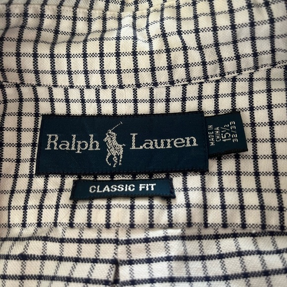 Checkered Ralph Lauren button down shirt - Picture 4 of 5